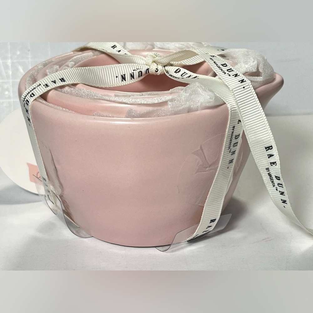 Rae Dunn by magenta Solid Pink Measuring Cup Set 4 Piece NWT Cottagecore Pastel - Picture 6 of 6